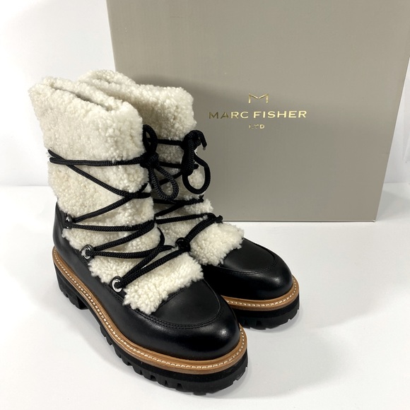 isha genuine shearling hiking boot